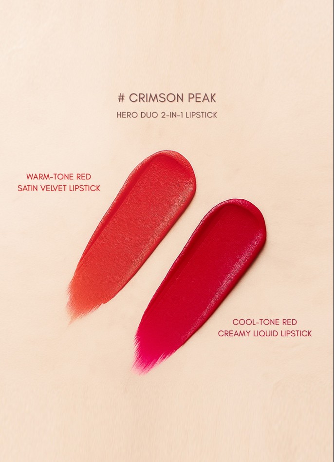 THE ULTIMATE GLAM HERO DUO LIPSTICK # 03 CRIMSON PEAK